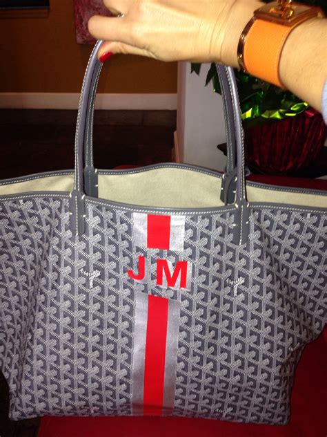 monogrammed goyard bag|personalized goyard bag.